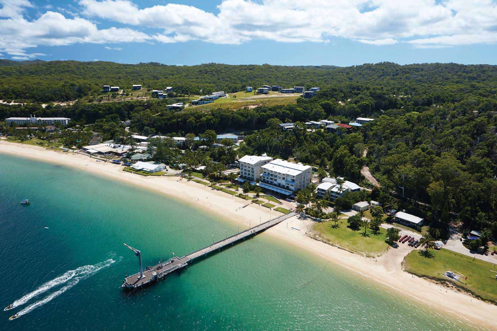 Tangalooma Resort is on Moreton Island Tangalooma Resort is on Moreton Island