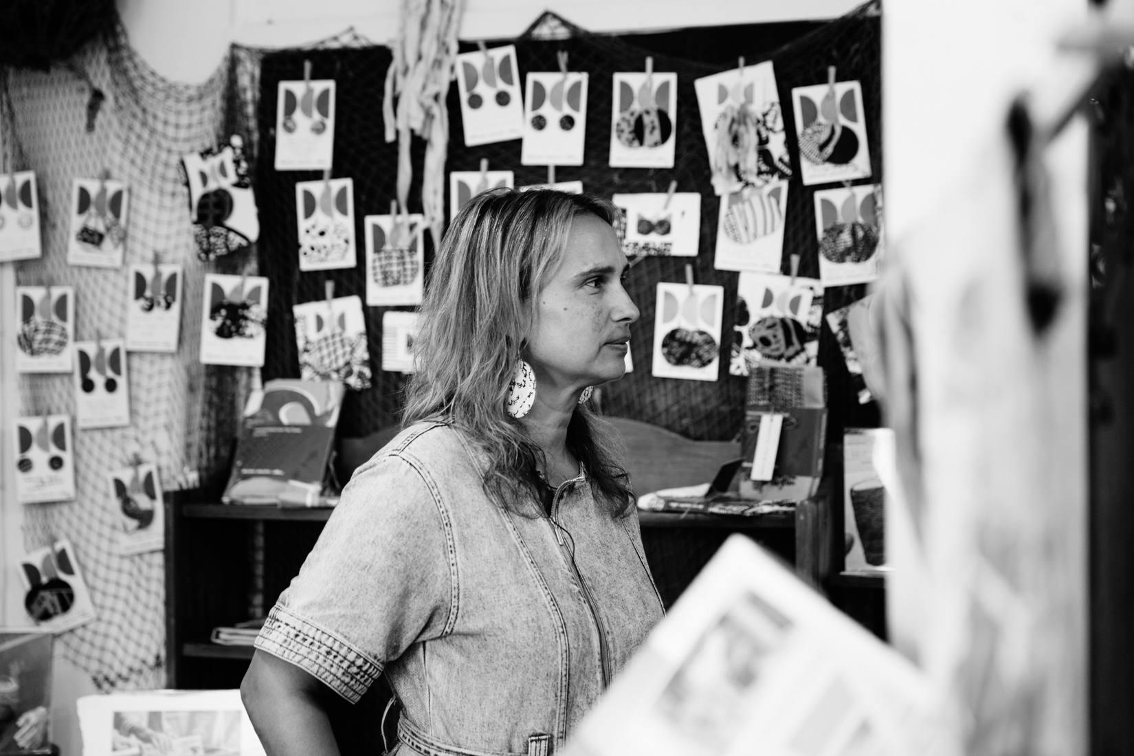Delvene Cockatoo Collins in her studio Delvene Cockatoo Collins in her studio