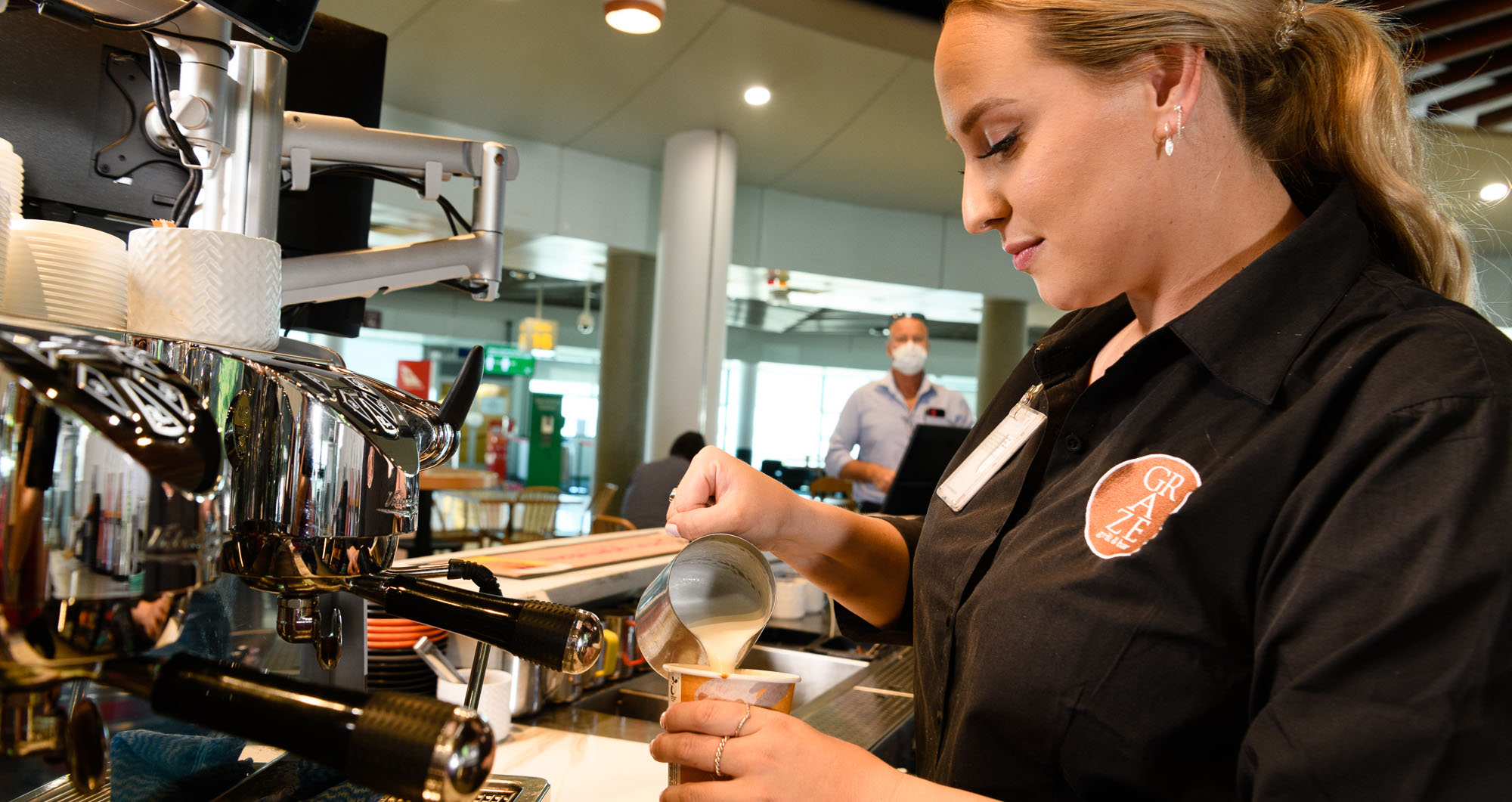 Graze Barista making coffee Graze Barista making coffee