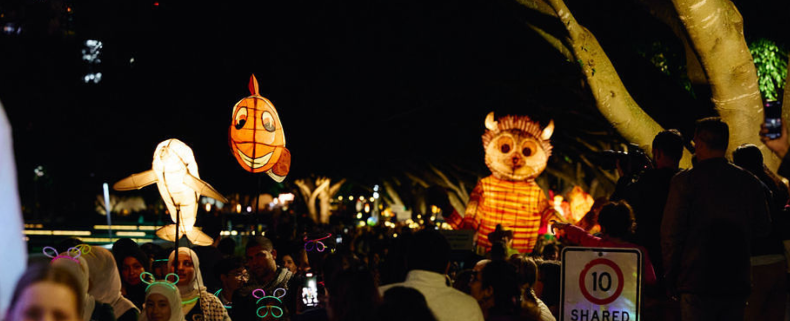 Lanterns in the LUMINOUS parade Lanterns in the LUMINOUS parade