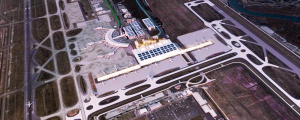 Artist impression of Brisbane Airport Terminal 3